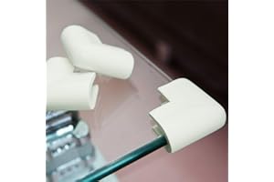 ‎INNOBETA InnoBeta 12 Stk U-Förmiger Kantenschutz und Eckenschutz, aus Weichem Schaumstoff für Kindersicherung, Stoßschutz für Glastisch- und Möbel-Ecken, Baby Wache, Kind Kinder Beweis (Weiß)