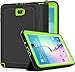 Price comparison product image Samsung Galaxy Tab A 10.1'' Case, SAYMAC Heavy Duty Shockproof 3-Layer Full Protection Rugged Hybrid Defender Armour with Magnetic PU Leather Folding Cover with Auto Wake / Sleep for Samsung Tab A 10.1 SM-T580N/T585C--Kids Students Workmen Builders Case (Black/Green)