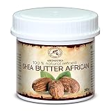 Manteca de Karité Africana 200g - Ghana - Refinado - 100% Puro y Natural - Mejor para el Cabello - Piel - Labio - Cara - Cuidado del Cuerpo - Shea Butter - Botella de Vidrio