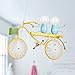 Produktbild Kinderzimmer Fahrrad Eisen Kronleuchter, Kinderzimmer Kronleuchter, Schlafzimmer Lichter, Cartoon kreative Beleuchtung