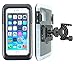 Produktbild smart2Bike® Fahrradhalterung / Motorrad-Halterung mit Hard Case (Schutz-Tasche) für Smartphone, Navigator, Handy, uvm. - Display-Diagonale Universal: 5,5" (bis 6'') passend zu Apple iPhone 6 Plus, 6S Plus, Samsung Galaxy uvm. Schutzhülle Spritzwasser geschützt! Mit Sicherungsriemen, rückseitigen Gürtelschlaufen und 1/4''-Gewinde!