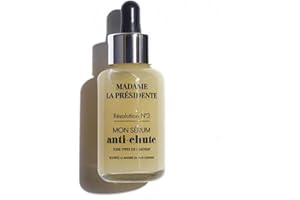 Madame La Présidente - Résolution N°3 Mon Sérum Anti-Chute - Accélère la Pousse - Réduit la Chute - Tous Types de Cheveux - Complexe Exclusif Capillum Fortis - Vegan - Made in France - 50ml