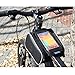 Price comparison product image Black Friday Sale Zonman Bicycle Saddle Front Top Tube Bag Outdoor Pouch Touch Control Double Bag with Phone Case Black