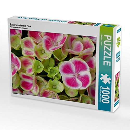 Preisvergleich Produktbild Bauernhortensie Pink 1000 Teile Puzzle quer (CALVENDO Natur)