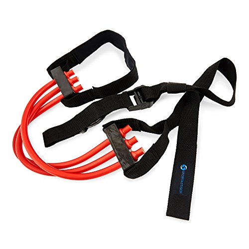 Premium Klimmzugtrainer „Pull Hard“ mit bis zu 30 Kg Unterstützung von Sportastisch :: innovativer Klimmzugassistent mit geschützten Design/Geschmacksmuster :: Verstellbare Höhe und unterschiedliche Unterstützungsgrade :: Dank Schlaufe passend für jede Klimmzugstange :: Hochwertige Naturkautschuk-Bänder für mehr Haltbarkeit :: Inklusive Tragetasche und kostenlosem eBook - 6