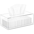 MOMENT Acrylic Tissue Holder Box, Tissue Box - Rectangular Napkin Holder, Clear Box Cover Facial Tissue Dispenser, Tissue Box Holder For Home, Kitchen And Office Room.