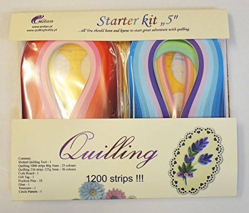 Quilling Super Starter Kit 1200 Stripes 5 mm Wide