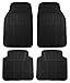 AutoStark Rubber Car Floor / Foot Mats Black - Hyundai Santro Xing RS.599.00