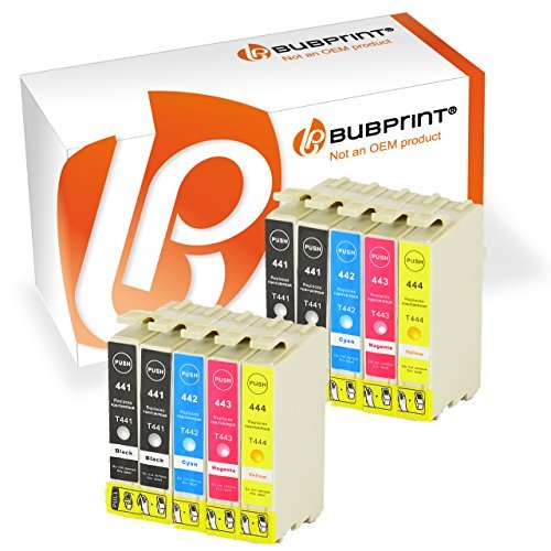 10 Druckerpatronen kompatibel für Epson T0441 T0442 T0443 T0444 für Epson Stylus C 64 / C66 / C66 Photo Edition / C84 / C84N / C84 Wifi / C86 CX3650 / CX6400 / CX6600