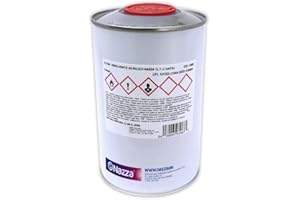 Disolvente Acrílico Nazza | Especialmente adecuado para pinturas acrílicas, transparentes y de señalización | Envase metálico de 1 Litro