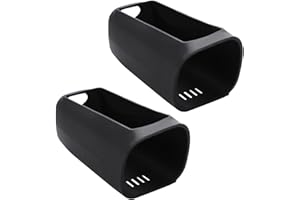 CANCYCC Pack of 2 Silicone Case Compatible with eufy S330, Durable Silicone Case for Eufy Cam 3 Outdoor Surveillance Camera, Waterproof, Soft, Security Camera Silicone Weatherproof Case Cover, black