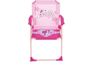 ARDITEX Silla Plegable con Brazos de Barbie - 38x32x53cm - Adecuado para jardín, Camping, Playa o montaña - Ideal para niños y niñas.