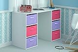 Home Source Kids Desk Toy Storage 6 Canvas Drawers for Children's Bedroom Playroom (Kitchen &amp; Home)
