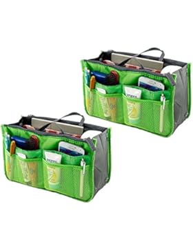 2 Pack Magik Reise Einsatz Handtasche Große Innenauskleidung Organisator Ordentlich Taschen