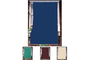 Home Tresor - Tenda da Sole da Esterno per Balcone/Terrazzo/Veranda con Anelli e Ganci per Applicazione, Resistente e Lavabile, 100% Poliestere, Tinta Unita Blu cm. 200x300