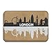 Produktbild Non Slip Decorative Door Mat Outdoor,Big Ben Wedding Invitation Save The Date Skyline Non-Slip Indoor/Outdoor Door Mat Rug for Health and Wellness Offices Bathroom Doormat 23.6"x 15.7"