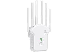 CRST WLAN Verstärker 1200Mbit/s WLAN Repeater, Dualband 5GHz & 2.4GHz WiFi Repeater mit Repeater/AP/Router Modus, WiFi Verstärker Kompatibel Allen WLAN Geräten, U13-AXJK
