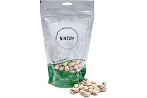 NULTHY - 500gr Pistacho en Cáscara Natural - Sin Sal - Frutos Secos Naturales - Origen España - Cultivo Convencional - Sin Gluten - Vegano