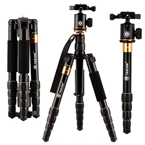 TARION 278 Stativ inkl. Panorama-Kugelkopf Schnellwechselplatte und Stativtasche, Umbau in Einbeinstativ (5kg Traglast - 133cm Hhe - 1,28kg Gewicht) TARION 278 Stativ inkl. Panorama-Kugelkopf Schnellwechselplatte und Stativtasche, Umbau in Einbeinstativ (5kg Traglast - 133cm Hhe - 1,28kg Gewicht)