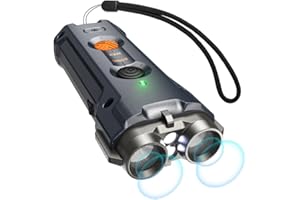 BUBBACARE Anti Bell Gerät für Hunde, Antibell Ultraschall Gerät mit Stroboskop Taschenlampe Hundebell Kontrollgeräte Tragbar Stopp Hundebell Wiederaufladbares Anti Bellen Gerät für Kleine Mittel Große Hunde