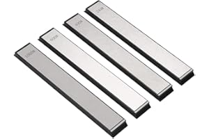 Myqqhbs Set di 4 Piastre Diamantate per Affilare I Coltelli, Grana 240/400/600/1000, Pietra per Affilare I Coltelli, per Coltelli da Cucina