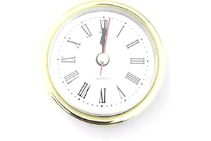 Anglerfish Round Clock Fit-up Insert Quartz Clock Insertion with Roman Numeral Quartz Movement