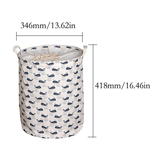 Andux Wäschesack Wäschekörbe/ZYL-01 (Whale Patterned) - 2