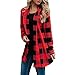 Produktbild Damen Strickjacke Cardigan Kariert Langarm Lose Outwear Strickmantel Kimono Sweaters Langarmshirts Frühling/Winter/Herbst Cardigan Übergangsjacke Lang Bluse T-Shirt Oberteile Tops von Innerternet