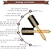 Dianyi Professional Round Barrel Hair Brush 2.2-Inch Nature Boar Bristle with Nylon For Hair Drying Styling Curing Adding Hair Volume