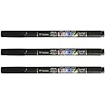 Tombow Fudenosuke Brush Pen for Lettering Calligraphy, Black, Soft Tip (GCD-112) - Pack of 3