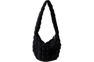 NAMCHEBARWA Quilted Tote Bag for Women, Lightweight Puffy Tote Bag Quilted Padding Shoulder Bag Hobo Bag Satchel Handbag Cloud Bag for Ladies Girls Travel Shopping Work