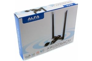 Alfa Network AWUS036ACM - 802.11ac MiMo Dual-Band 2.4/5 GHz Wi-Fi USB Adapter