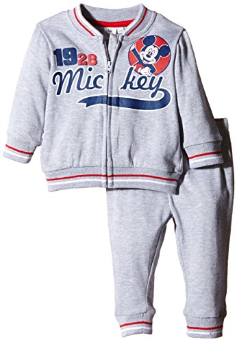 Disney Baby-Boys MIC Tracksuit, Grey, 12-18 Months (Manufacturer Size:18 Months)
