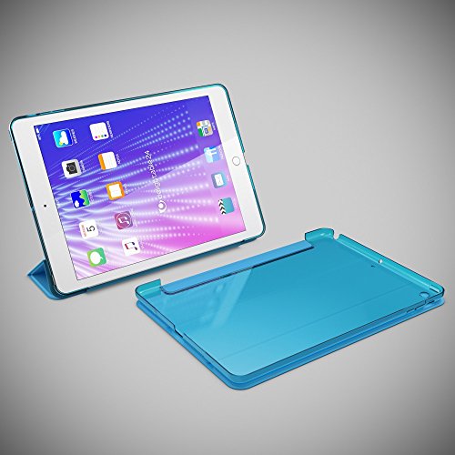 Apple iPad Air 1 Hülle Smart-Case von NICA, Ultra-Slim Cover Dünne Tablet Schutzhülle, Kunst-leder Hardcase Multi-Ständer Tasche, Display-Schutz & Backcover Flip-Case Klapphülle Sleeve – Blau - 6