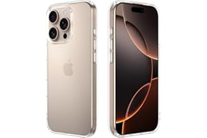 Captor Coque Transparente pour Apple iPhone 16 Pro, Coque TPU en Silicone Souple et Mince, Protection avec Bord surélevé pour écran et Appareil Photo (Bords surélevés)