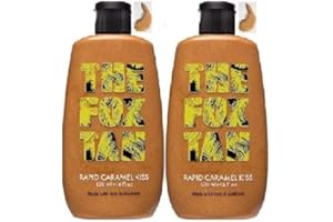 (Pack of 2) The Fox Tan Rapid Tanning Caramel Kiss x 120ml Contains Sweet Almond Oil, Jojoba Oil & Cocoa Butter 2 ITEMS