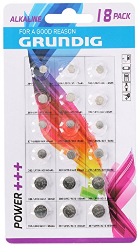 Preisvergleich Produktbild Knopfzelle 18 Pieces Alkaline Power + +