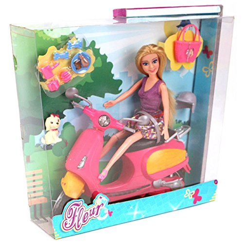 Preisvergleich Produktbild Otto Simon 571-6624 Puppe Fleur Scooter-Set