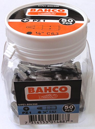Preisvergleich Produktbild 50 Stück Bits PZ1 BAHCO PZ 1 Bit
