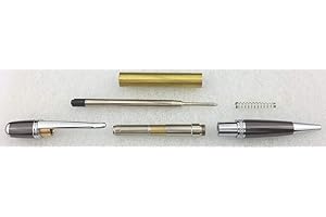 CHESTNUT PRODUCTS CHARNWOOD Penturning PENSCGM Sienna Twist Pen - Chrome & Gun Metal Kit