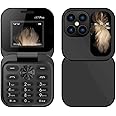 Mini Flip Mobile Phone, 2024 New Foldable Cell Phone with FM Radio Magic Voice Blacklist Speed Dial Vibration, 2 SIM Card Small Display Cell Phone Gift for Father's Day Mother's Day