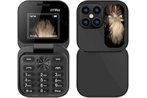 SBYZM Mini Flip Mobile Phone, 2024 New Foldable Cell Phone with FM Radio Magic Voice Blacklist Speed Dial Vibration, 2 SIM Card Small Display Cell Phone Gift for Father's Day Mother's Day