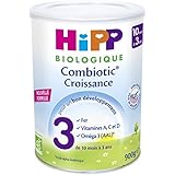 HiPP Biologique 3 Lait Combiotic Croissance de 10 mois à 3 ans - 3 boîtes de 900 g