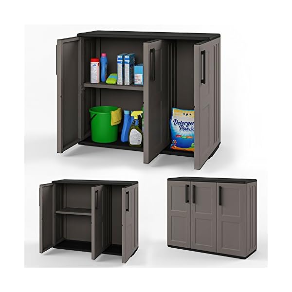 Terry 1002716 Schrank, hoch, aus Kunststoff, Besenhalter ★ Schränke