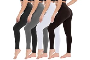 CAMPSNAIL Leggings for Women High Waisted Tummy Control Women's Leggings Super Soft Gym Leggings Slim Fit Elastic Opaque Yoga Pants Trousers Workout Plus Size