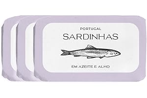 ‎FEINKOST MACHADO Feinkost Machado – Sardinen in Olivenöl mit Knoblauch (3x 120g) | Handverpackte Sardinen – Zart & aromatisch mit würziger Note | Perfekt für Tapas, Salate & Snacks – Mediterraner Genuss aus Portugal