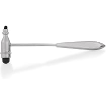 Neurologischer Reflexhammer Nach Buck – 17,5 Cm, 95 G, Mit Nadel & Pinsel, Metall, Doppelter Funktionskopf, Rot Abgesetzt