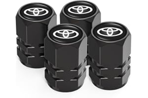 ILOME for Toyota Car Tyre Valve Caps Tire Dust Caps for Toyota Corolla Avalon Camry Prius Allion RAV4 Highlander,4pcs Auto Tire Valve Stem Caps Tire Air Covers,Anodized Dust Caps Car Tire Valve Cover