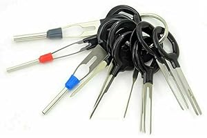 Iron Muscle SILVERTOOLS 11pcs Automotive Removal Electrical Wire Terminal Crimp Connector Pin Key Tool Kit