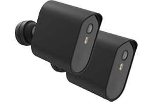 HOLACA Lot de 2 Coques en Silicone compatibles avec caméra de Surveillance AOSU 5MP, étanche, Souple, Durable (caméra Non Incluse), Noir